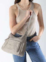Cross Body Tas Basic Miniprix Beige basic P262-vue-porte