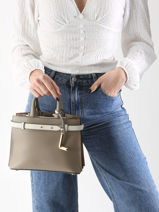 Handtas Faubourg Leder Lancel Wit faubourg A13547-vue-porte