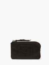 Portemonnee Leder Biba Zwart heritage KA13