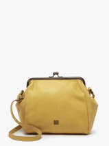 Cross Body Tas Heritage Leder Biba Geel heritage BT22
