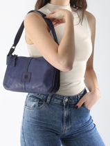 Cross Body Tas Heritage Leder Biba Violet heritage BT18-vue-porte