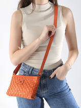 Cross Body Tas Heritage Leder Biba Oranje heritage KA9-vue-porte