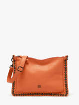 Cross Body Tas Heritage Leder Biba Oranje heritage POR2L