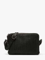 Cross Body Tas Heritage Leder Biba Zwart heritage MOA3L