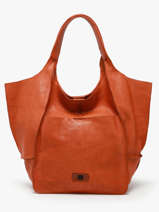 Schoudertas Heritage Leder Biba Oranje heritage HOM1L