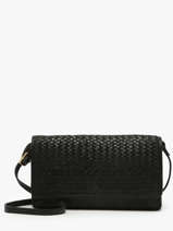 Cross Body Tas Heritage Leder Biba Zwart heritage ROU1L