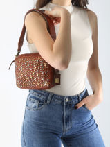 Cross Body Tas Heritage Leder Biba Bruin heritage LOS1L-vue-porte