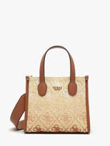 Cross Body Tas Silvana Raphia Guess Bruin silvana SW866577