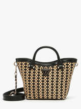 Cross Body Tas Atalia Raphia Guess Zwart atalia WG964775