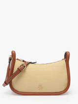 Cross Body Tas Raphia Raphia Lulu castagnette Bruin raphia YASSIR