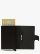 Kaarthouder Leder Secrid Zwart matte MM-vue-porte