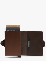 Kaarthouder Twin Original 2 Compartimenten Leder Secrid Bruin original TO-vue-porte