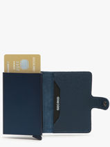 Kaarthouder Leder Secrid Blauw crisple K201TC-vue-porte