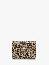 Portemonnee Leder Milano Beige velvet leopardo VL23092