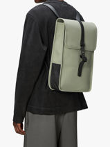 Rugzak 1 Compartiment Met 13" Laptopvak Rains Groen city 13020-vue-porte