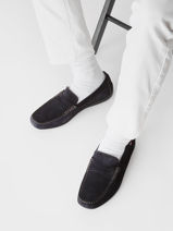 Stadsschoenen Afelpado Uit Leder Fluchos Blauw men F2207-vue-porte