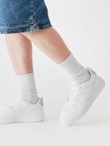 Sneakers L001 Uit Leder Lacoste Wit men 8SMA0018-vue-porte
