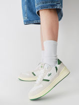 Sneakers T-clip Uit Leder Lacoste Veelkleurig men 9SMA0073-vue-porte