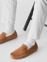 Mocassins Uit Leder Tommy hilfiger Bruin men 4998GVQ-vue-porte