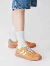 Sneakers Goal Uit Leder Coolway Geel men 8603602-vue-porte