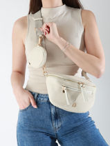 Heuptasje Lulu castagnette Beige zip YSALINE-vue-porte