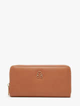 Portefeuille Lulu castagnette Bruin zip CHRYS103