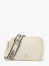 Cross Body Tas Logo Lulu castagnette Beige logo YZERNAY