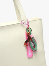 Bag Charm Tired Moms Club Fifille club Roze grigris CLU-vue-porte