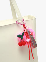 Bag Charm Bon Coeur Fifille club Roze grigris COE-vue-porte