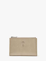 Portefeuille Leder Mila louise Beige vintage 3576X