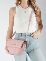 Cross Body Tas Pansy Valentino Roze pansy VBS8PG09-vue-porte