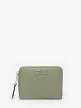 Portefeuille Leder Karl lagerfeld Groen k signature A1W32105