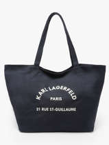 Schoudertas Rsg Katoen Karl lagerfeld Blauw rsg A1W50006