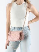 Cross Body Tas Ocarina Valentino Roze ocarina VBS3K24R-vue-porte