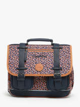 Boekentas 2 Compartimenten Cameleon Bruin vintage fantasy PBVGCA35