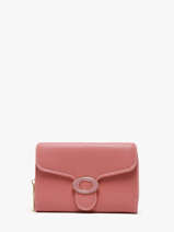 Portemonnee Met Kaarthouder Miniprix Roze safiano 78SM2650