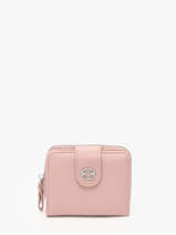 Portemonnee Met Kaarthouder Miniprix Roze grained 78COK867