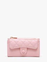 Portemonnee Met Kaarthouder Miniprix Roze button 78SM2672