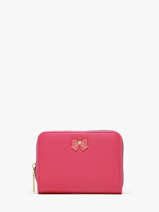 Portemonnee Button Miniprix Roze safiano 78SM2666