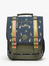 Rugzak 2 Compartimenten Cameleon Groen vintage urban PBVBSD39