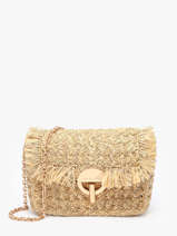 Cross Body Tas Moon Raphia Raphia Vanessa bruno Beige moon raphia 29V40533
