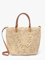Schoudertas Raphia Gerard darel Beige raphia DBS67454