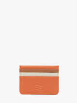 Kaarthouder Leder Crinkles Oranje caviar 14320C