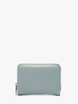 Portefeuille Leder Crinkles Blauw caviar 14326