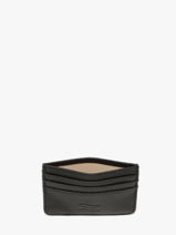 Kaarthouder Leder Crinkles Zwart caviar 14320-vue-porte