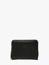 Portefeuille Leder Crinkles Zwart caviar 14326