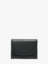 Portefeuille Leder Crinkles Blauw caviar 14327