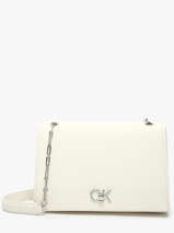 Cross Body Tas Ck Chain Calvin klein jeans Wit ck chain K613177