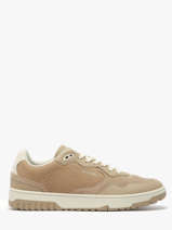 Sneakers Uit Leder Tommy hilfiger Beige men 5417AEG