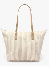 Cross Body Tas Poppy Summer Gerecycleerd Polyester Tommy hilfiger Beige poppy summer AW17203